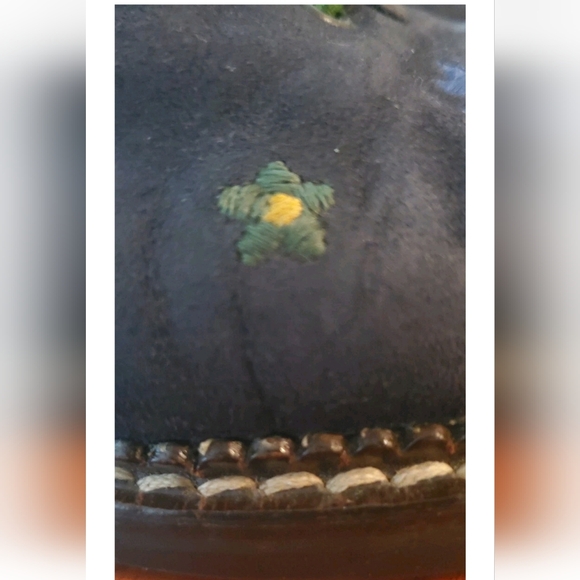 Vintage Haus Belir Embroidered Floral Loafers Size 7 Cottagecore Prairie - Picture 10 of 12